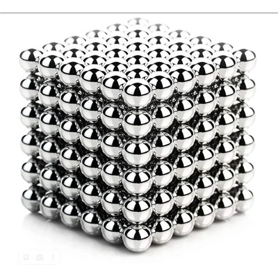 НеоКуб 5мм 216 шариков "Серебро"