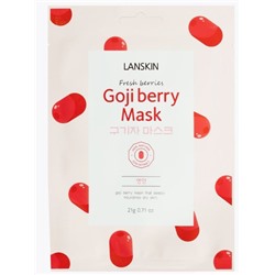 [LANSKIN] Маска для лица тканевая ЯГОДЫ ГОДЖИ Fresh Berries Goji Berry Mask, 21 гр