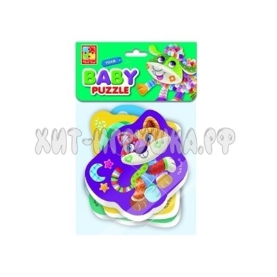 Мягкие пазлы Baby Puzzle "Чудо ферма" 4 картинки, 13 дет. VT1106-59, VT1106-59