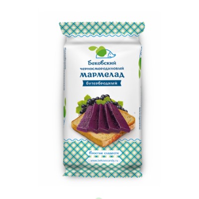 Мармелад черносмородиновый бутербродный, 270 гр.