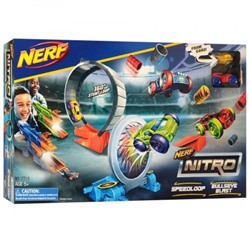 Автотрек-бластер Nerf Nitro с машинками 2 вида