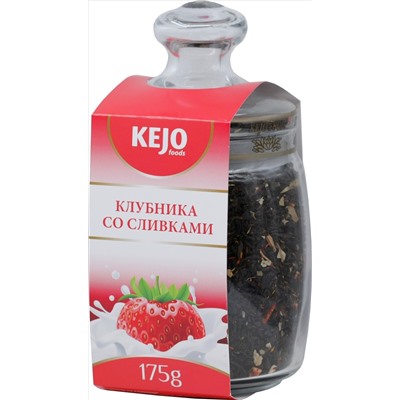 KejoFoods. В стекле. Клубника со сливками 175 гр. стекл.банка