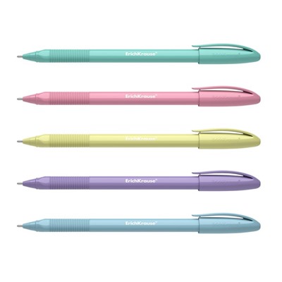 Ручка шариковая ErichKrause U-109 Pastel Stick&Grip 1.0, Ultra Glide, цвет чернил синий