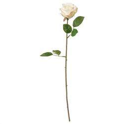 SMYCKA СМИККА, Цветок искусственный, Роза/белый, 52 см