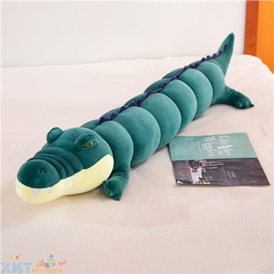 Мягкая игрушка обнимашка КРОКОДИЛ 100 см (ВЫБОР ЦВЕТА) croc100, croc100-green, croc100-lightgreen, croc100-grey