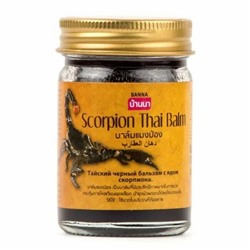 Banna Бальзам разогревающий чёрный cкорпион / Scorpion Thai Balm, 50 г
