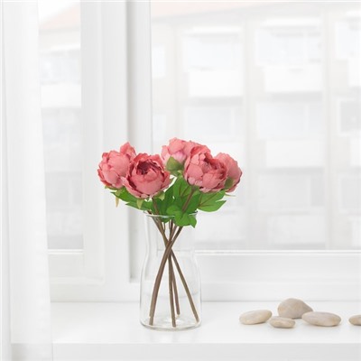 SMYCKA СМИККА, Цветок искусственный, Пион/темно-розовый, 30 см