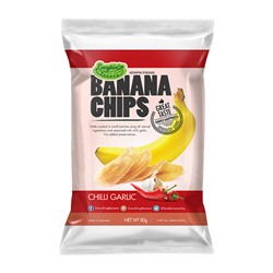 Банановые чипсы Everything Banana Chilli Garlic с чили и чесноком, 80 г