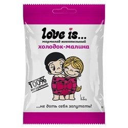 Жевательный мармелад Love Is со вкусом холодок-малина, 25 г