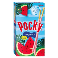 Бисквитные палочки Glico Pocky Watermelon Limited Edition со вкусом арбуза, 36 г