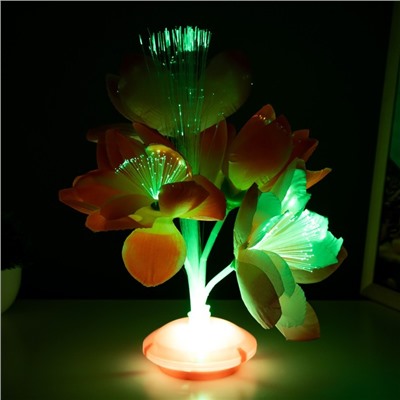 Ночник "Яркие цветы" LED от батареек 3АА h=22 см МИКС RISALUX