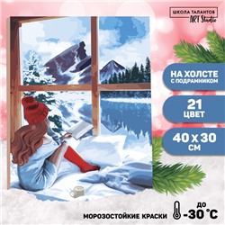 Картина по номерам на холсте с подрамником «Зимние мечты», 40 х 30 см