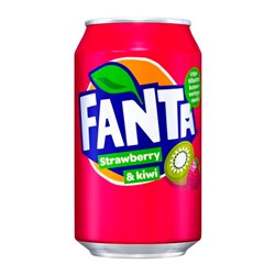 Газированный напиток Fanta Strawberry & Kiwi, 330 мл