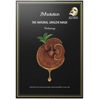 [JMSOLUTION] Маска для лица тканевая ГРИБ ЛИНЧЖИ успокаивающая The Natural Lingzhi Mask, 30 мл