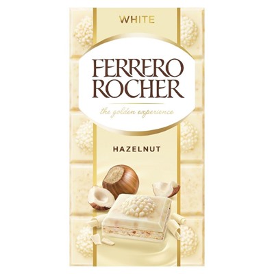 Белый шоколад Ferrero Rocher White, 90 г