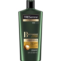 Шампунь для волос TRESemmé Damage Recovery with Macadamia Oil&Protein Shampoo с Маслом Макадамии и Протеинами, 400 мл (Для поврежденных волос)
