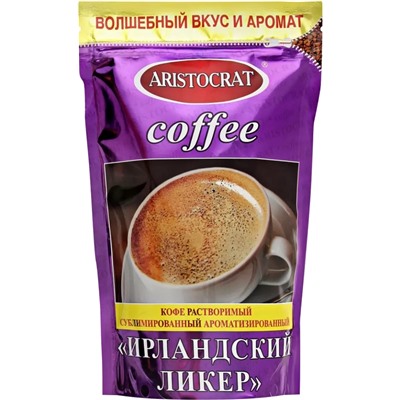 ARISTOCRAT. Кофе Ирландский ликер 90 гр. мягкая упаковка