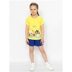 CSKG 90193-30-373 Комплект для девочки (футболка, шорты),желтый