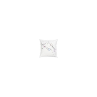 LOKALT ЛОКАЛЬТ, Чехол на подушку, белый розовый/ручная работа, 50x50 см