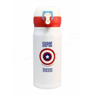 Термос для напитков Супергерои капитан Америка 350мл