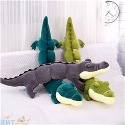 Мягкая игрушка обнимашка КРОКОДИЛ 100 см (ВЫБОР ЦВЕТА) croc100, croc100-green, croc100-lightgreen, croc100-grey