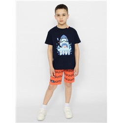 CSKB 90180-41-370 Комплект для мальчика (футболка, шорты),темно-синий