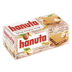 Вафли Ferrero Hanuta 10's с шоколадно-вафельной начинкой, 220 г
