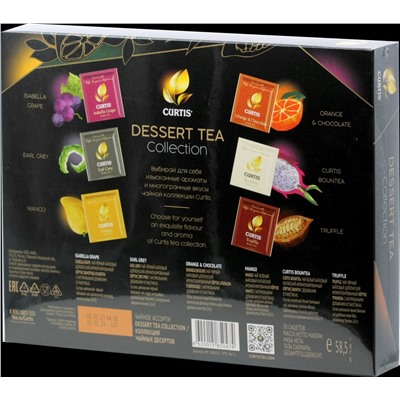 CURTIS. Dessert Tea Collection 58,5 гр. карт.пачка, 30 пак.