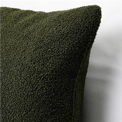 KRYDDBUSKE КРЮДДБУСКЕ, Чехол на подушку, темно-зеленый, 50x50 см