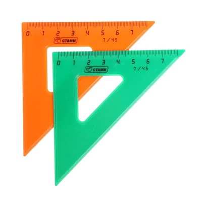 Треугольник 7 см "Стамм", 45°, МИКС