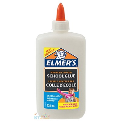 Клей ПВА Elmers "School Glue" 225 мл для слаймов (2 слайма) 2079102, 2079102
