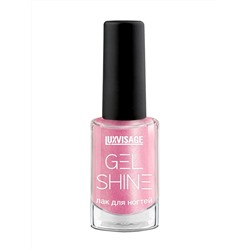 LuxVisage Gel Shine Лак для ногтей тон 107 розовый с серебристым шиммером 9г