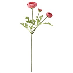 SMYCKA СМИККА, Цветок искусственный, лютик/темно-розовый, 52 см
