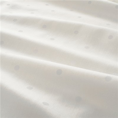 LENAST ЛЕНАСТ, Подзор для кроватки, точечный/белый, 60x120 см