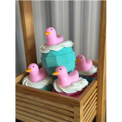 Бомбочка для ванны с твёрдой пеной «PINK DUCK