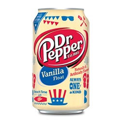 Газированный напиток Dr Pepper Vanilla Float со вкусом ванили, 355 мл