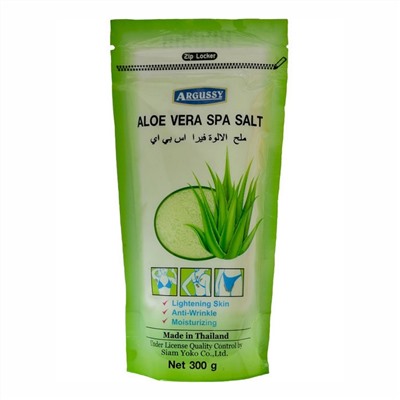Siam Yoko Солевой скраб для тела c экстрактом алоэ вера / Argussy Aloe vera Spa Salt, 300 г