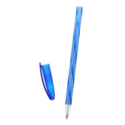 Набор ручек шариковых, 0.5 мм, 4 штуки "Спираль", стержень синий, флуоресцентный корпус, МИКС