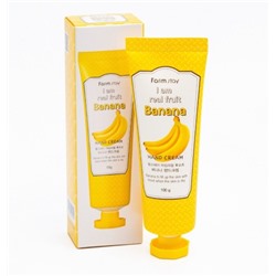 Крем для рук с экстрактом банана FARMSTAY I am Real Fruit Banana Hand Cream, 100 мл.