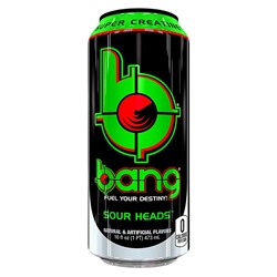Энергетический напиток Bang Sour Heads, 473 мл