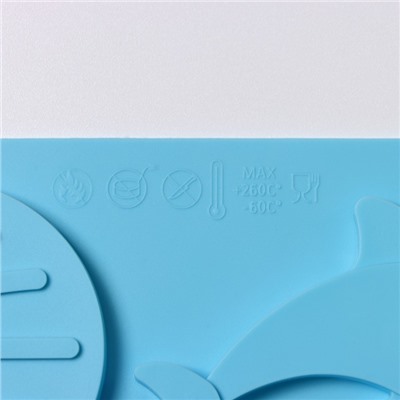 Форма силиконовая для шоколада Доляна «Морская история», 13 ячеек, 23×16×0,5 см, цвет голубой