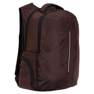 Рюкзак молодёжный, Luris «Дейли», 42 x 28 x 17 см, эргономичная спинка, коричневый