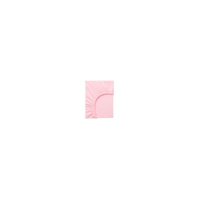 LEN ЛЕН, Простыня натяжная, розовый, 80x130 см