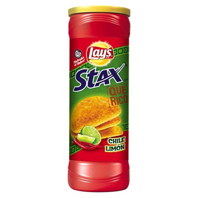 Картофельные чипсы Lay's Stax Chile Limon со вкусом перца чили с лимоном, 155,9 г