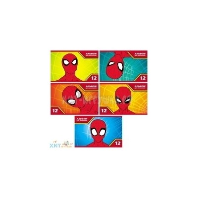 Альбом для рисования 12 л. А5 Человек-паук в ассортименте Хатбер 12А5В _20721, 12А5В _20721