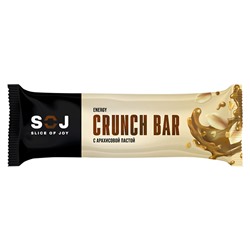 Батончик SOJ Energy Crunch Bar с арахисовой пастой, 40 г
