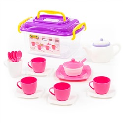 Набор детской посуды Алиса на 4 персоны (19 элементов) (в контейнере)