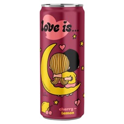 Газированный напиток Love Is со вкусом вишни и лимона, 330 мл