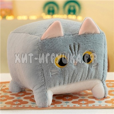 Мягкая игрушка подушка SQUARE CAT 40*30*35 см (ВЫБОР ЦВЕТА) Sqcat_40, Sqcat_40_white, Sqcat_40_orange, Sqcat_40_gray, Sqcat_40_black