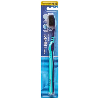 [DENTAL CLINIC 2080] Зубная щетка ДВОЙНОГО ДЕЙСТВИЯ средней жесткости Double Action Toothbrush, цвет в ассортименте